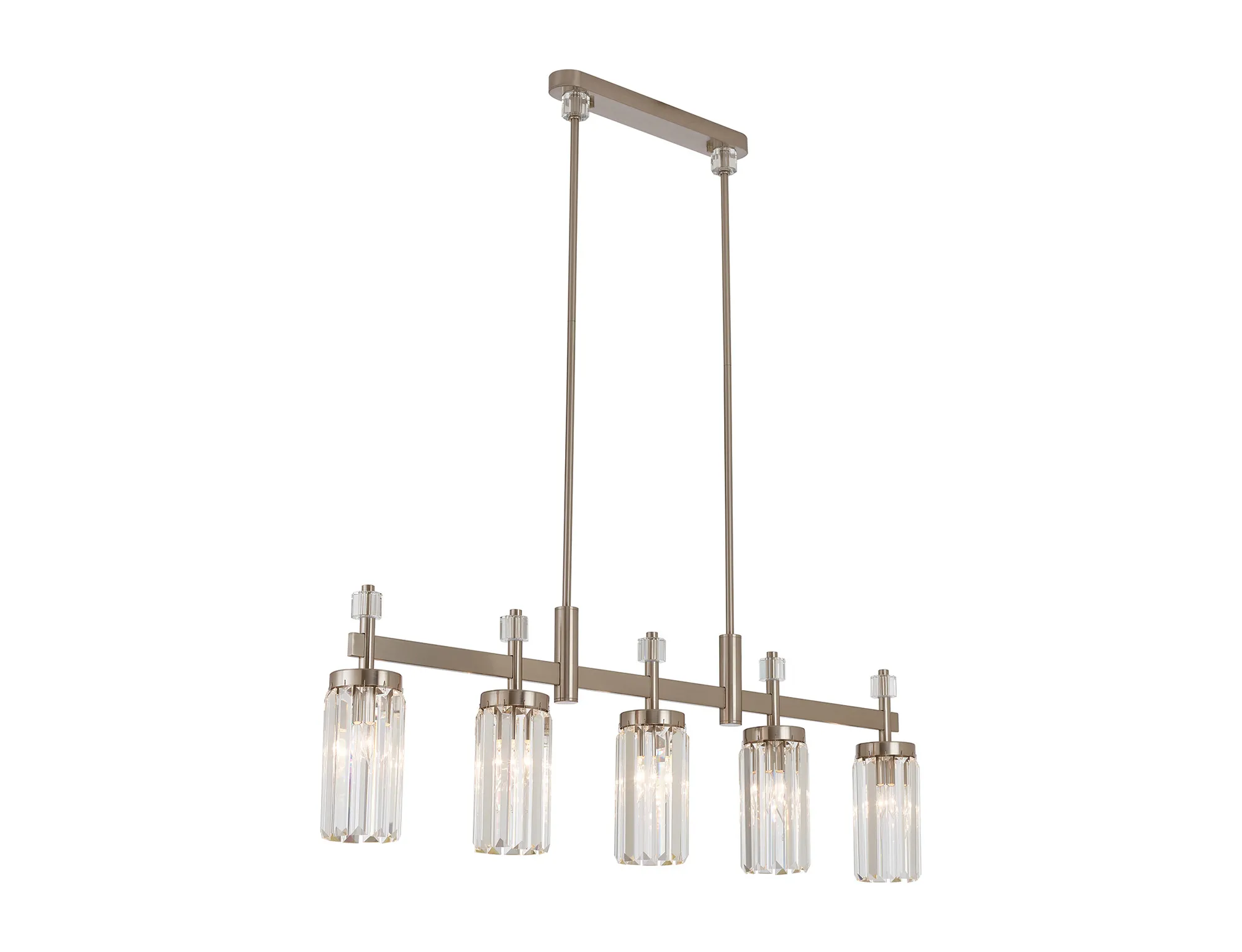 Valencia Crystal Ceiling Lights Diyas Linear Crystal Fittings